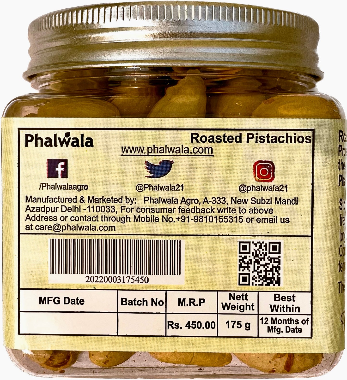 Pistachios Roasted and Salted