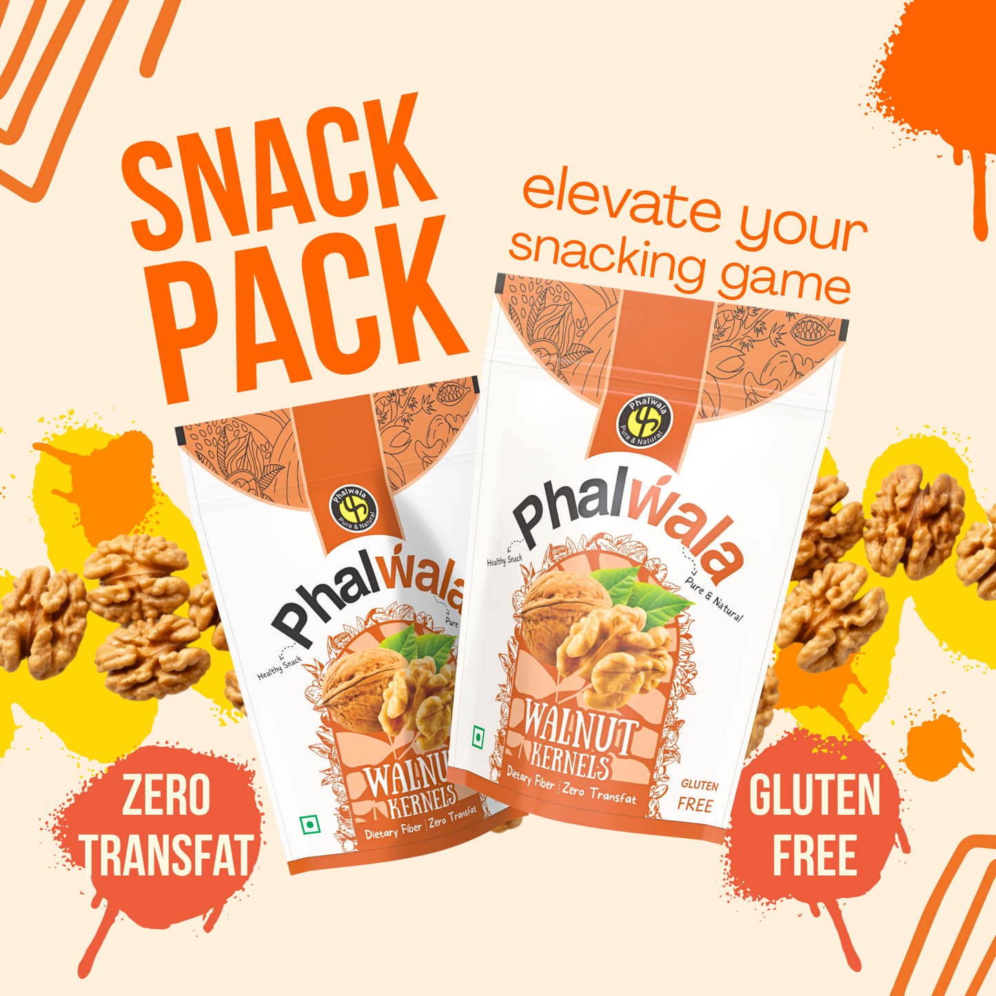 Walnut Kernels Snack Pack (500 gms)