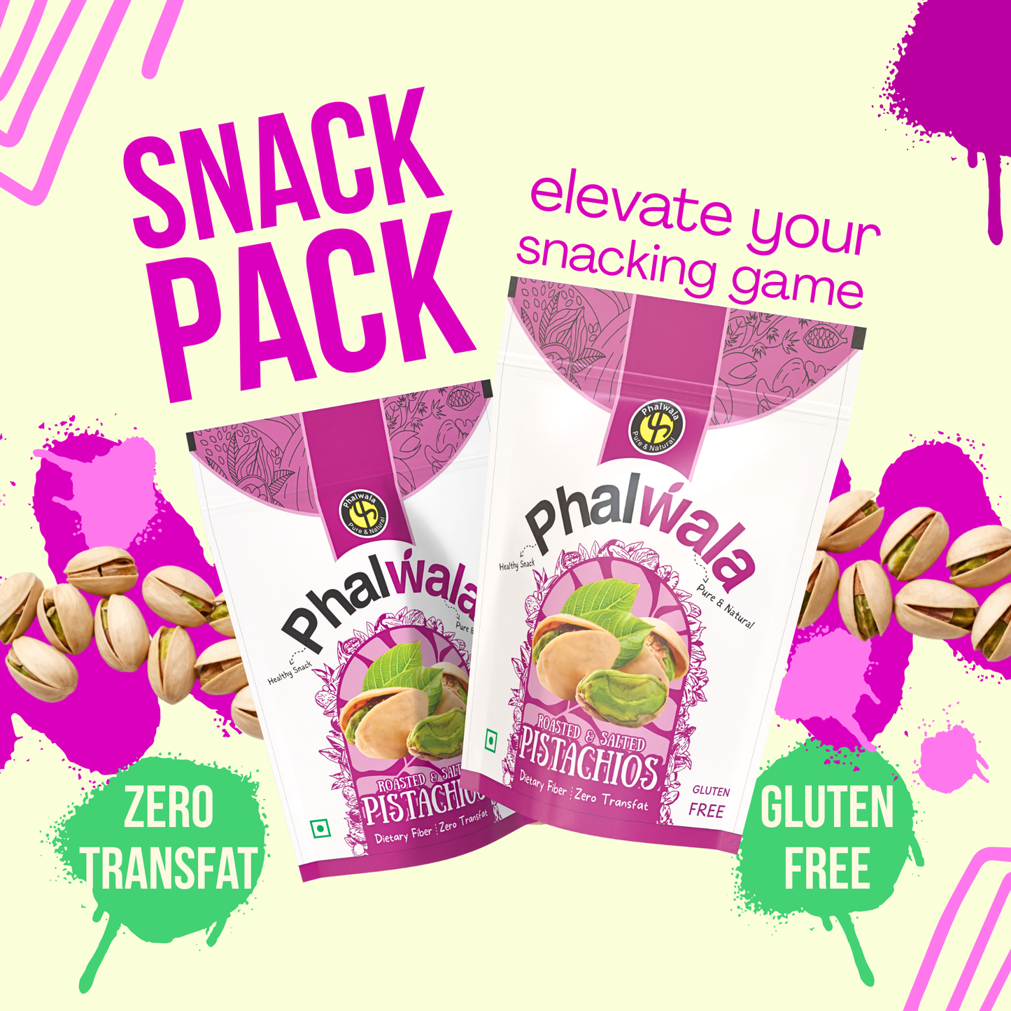 Pistachios Roasted and Salted Snack Pack (500 gms)